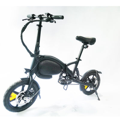 Batterie ovale pliant Mini Pocket Electric Bike vélo électrique se pliant hybride de 14 pouces