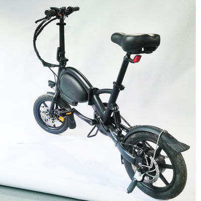 Batterie ovale pliant Mini Pocket Electric Bike vélo électrique se pliant hybride de 14 pouces