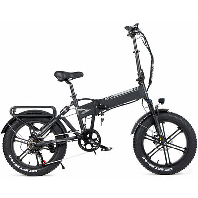 Vélo électrique se pliant de gros pneu 750 watts, système pliable du vélo 5grade de 30kmh E